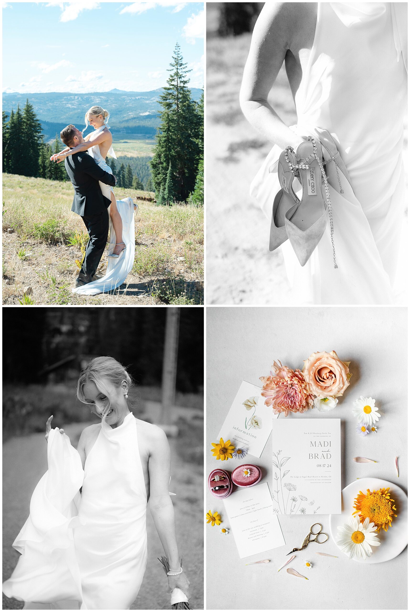 sugar bowl resort wedding in Truckee CA